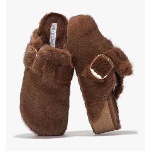 Project Cloud Memory Foam Rhona Clog Womens 9 in Brown Fur